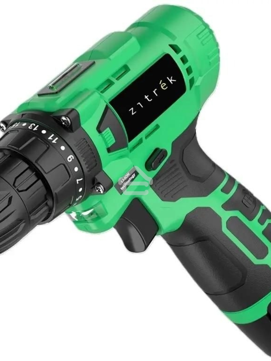 Дрель-шуруповерт Zitrek Green Li Plus 083-1021, Аккумуляторная, 12В