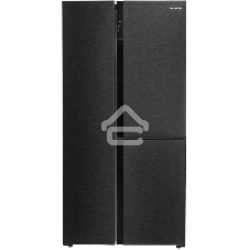 Холодильник Hyundai CS5073FV графит трехкамерный инвертер Side by Side 292/167л морозилка сбоку