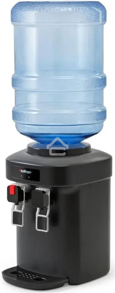 Кулер для воды HotFrost D65EN настольный, электронный, «push» - кран, черный