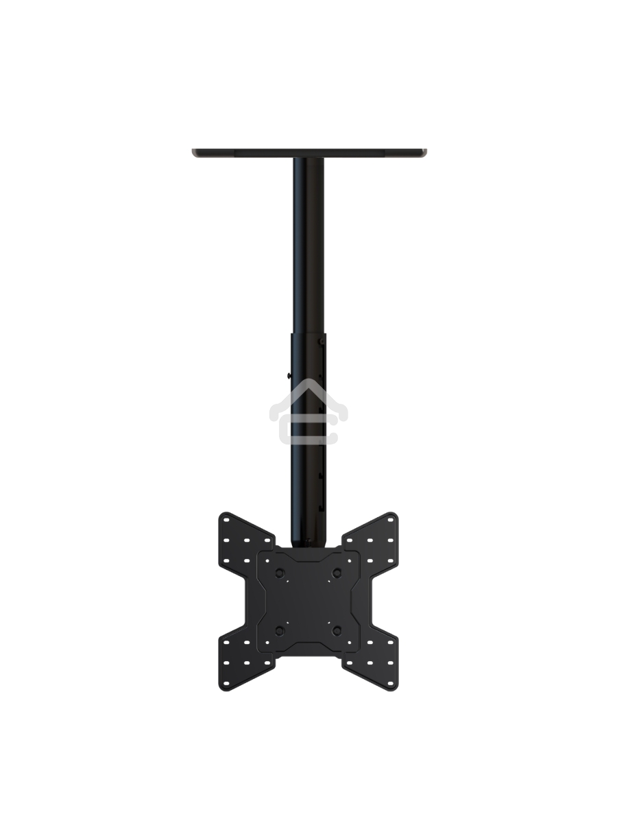 Потолочное крепление Wize Pro [C5536A] для дисплеев 2655, VESA 75x75, 100x100, 200x100, 200x200, 300x300, 400x400 мм, наклон +20°, поворот 360°, длина штанги 61-91 cм, до 36 кг, черн.