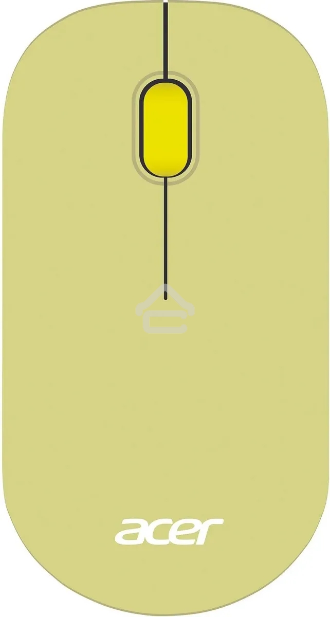 Мышь беспроводная Acer OMR205 зеленый/желтый, 1200 dpi, радиоканал, USB, кнопки - 3