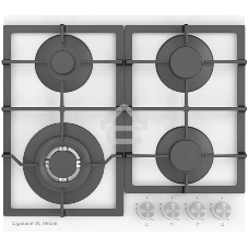 Газовая варочная панель Zigmund & Shtain M 26.6 W независимая, белый
