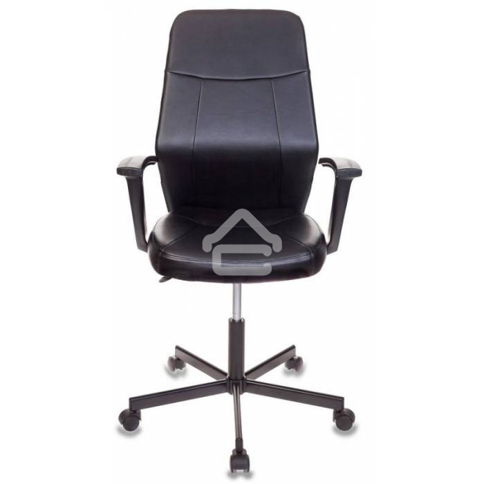Кресло компьютерное Бюрократ CH-605/BLACK черный, искусственная кожа, крестовина металл