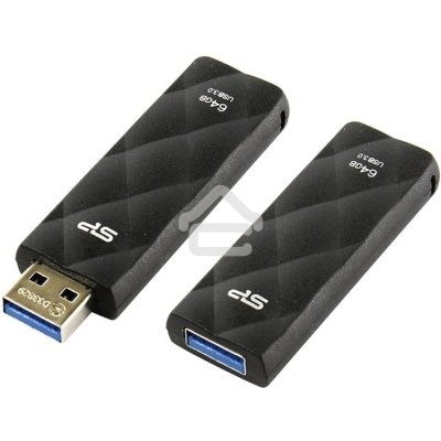 Флешка USB Silicon Power R/W 64Gb Blaze B20 SP064GBUF3B20V1K USB3.0 черный