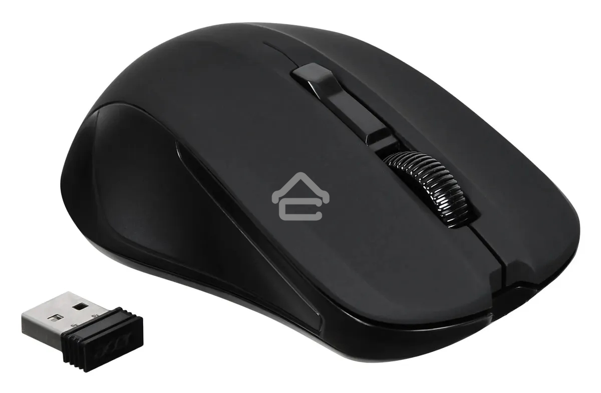 Мышь беспроводная Acer OMR010 черный, 1200 dpi, радиоканал, USB, кнопки - 3