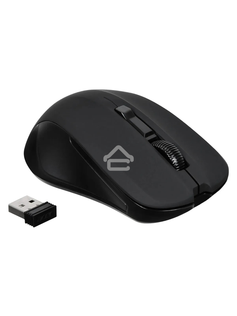 Мышь беспроводная Acer OMR010 черный, 1200 dpi, радиоканал, USB, кнопки - 3