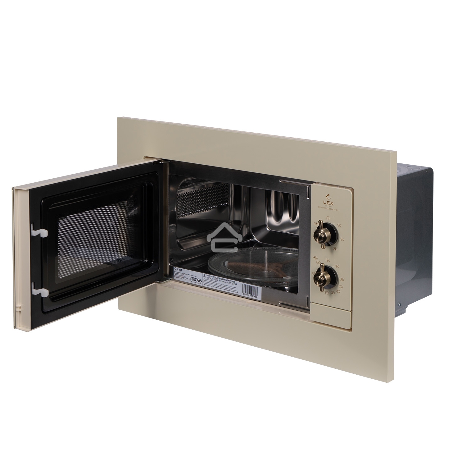 Микроволновая печь встраиваемая Lex BIMO 20.04 IV слоновая кость, 20 л, 700 Вт, переключатели - поворотный механизм