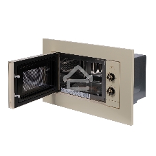 Микроволновая печь встраиваемая Lex BIMO 20.04 IV слоновая кость, 20 л, 700 Вт, переключатели - поворотный механизм