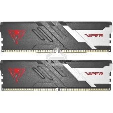 Оперативная память Patriot Memory Viper Venom, DDR5, 48Gb (2x24GB), 6000 MHz, CL30, DIMM, с радиатором, черный