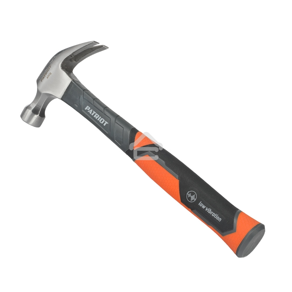 Молоток столярный Patriot СHF-450 с фиберглассовой рукояткой, 450г