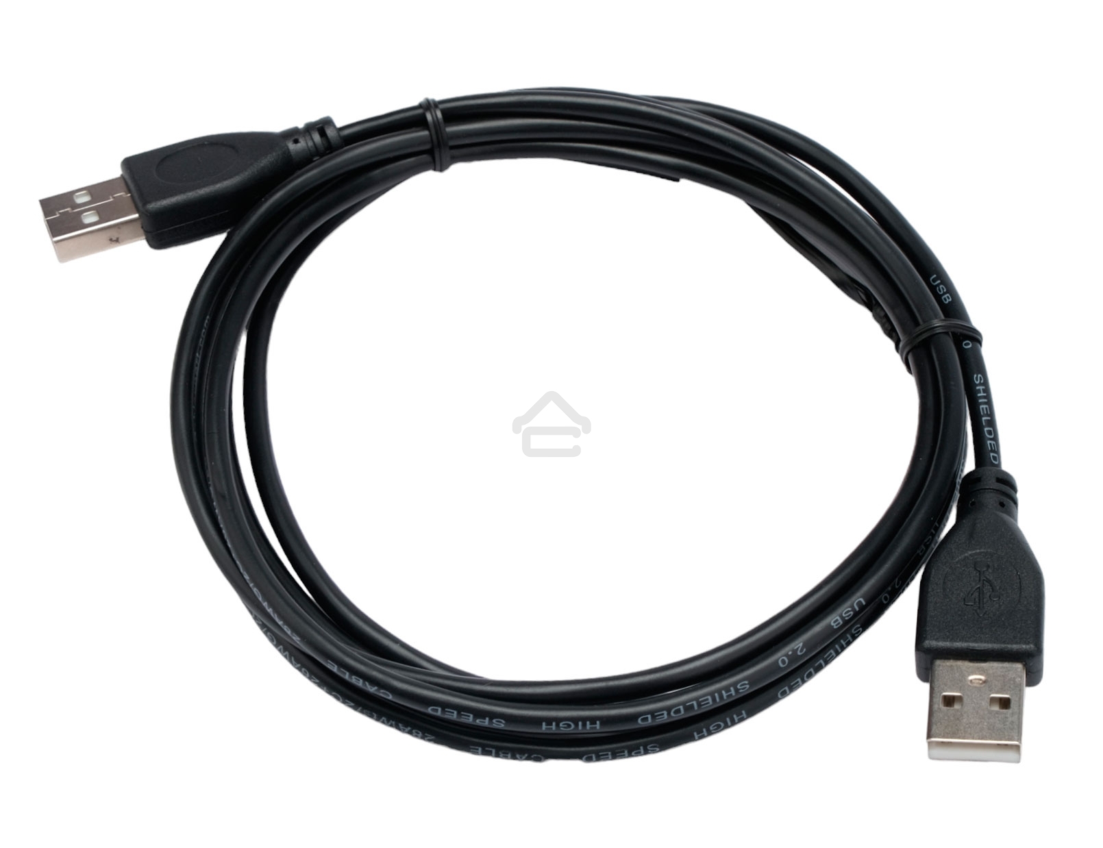 Кабель USB2.0 Cablexpert CC-USB2-AMAM-1.8M, AM/AM, экран, 28/26AWG, медь, Pro, 1.8м, черный, пакет
