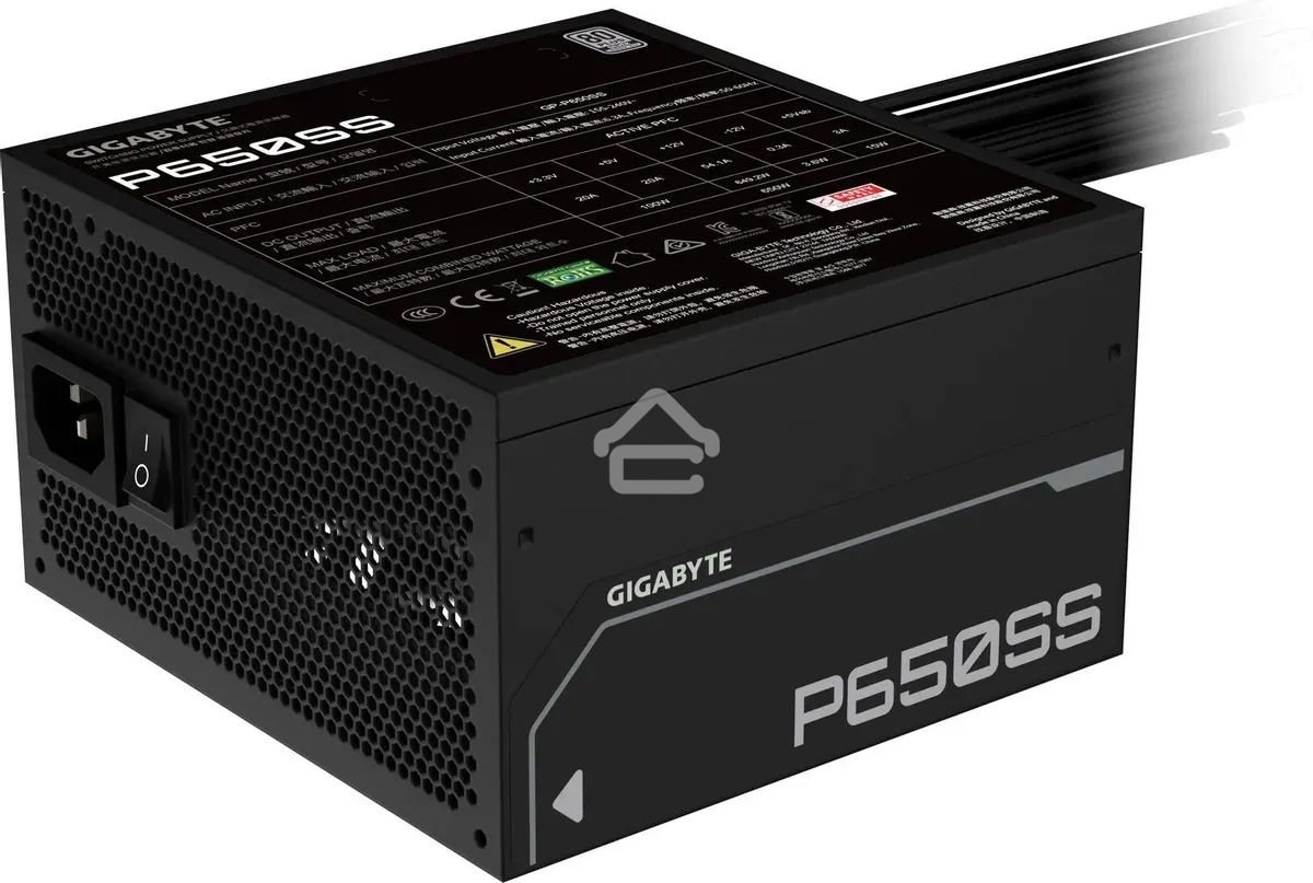 Блок питания Gigabyte ATX 650W GP-P650SS 80 PLUS silver (20+4pin) APFC 120мм fan 5xSATA RTL