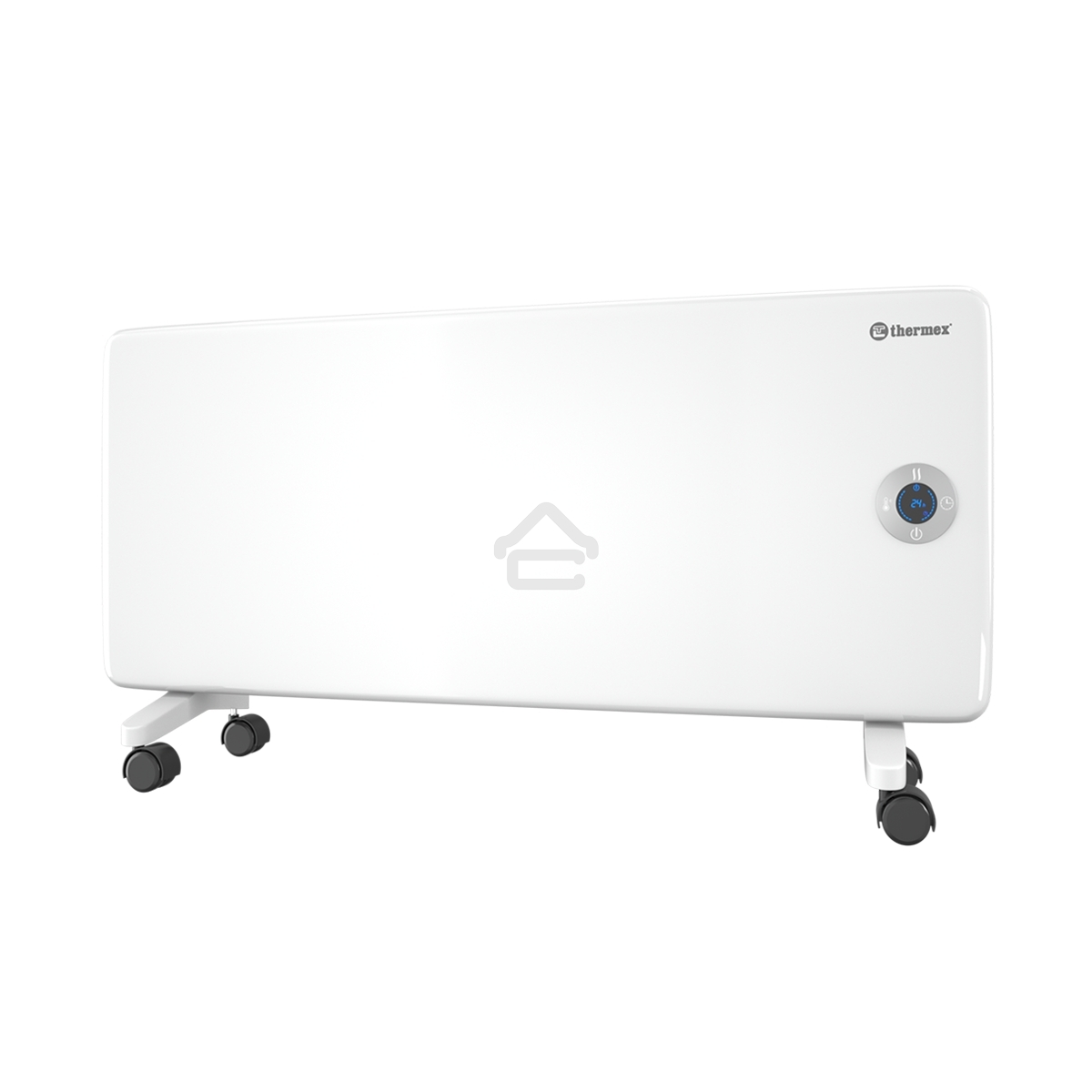 Конвектор электрический Thermex Frame 2000E белый, 2000 Вт, 25 м2, термостат, дисплей