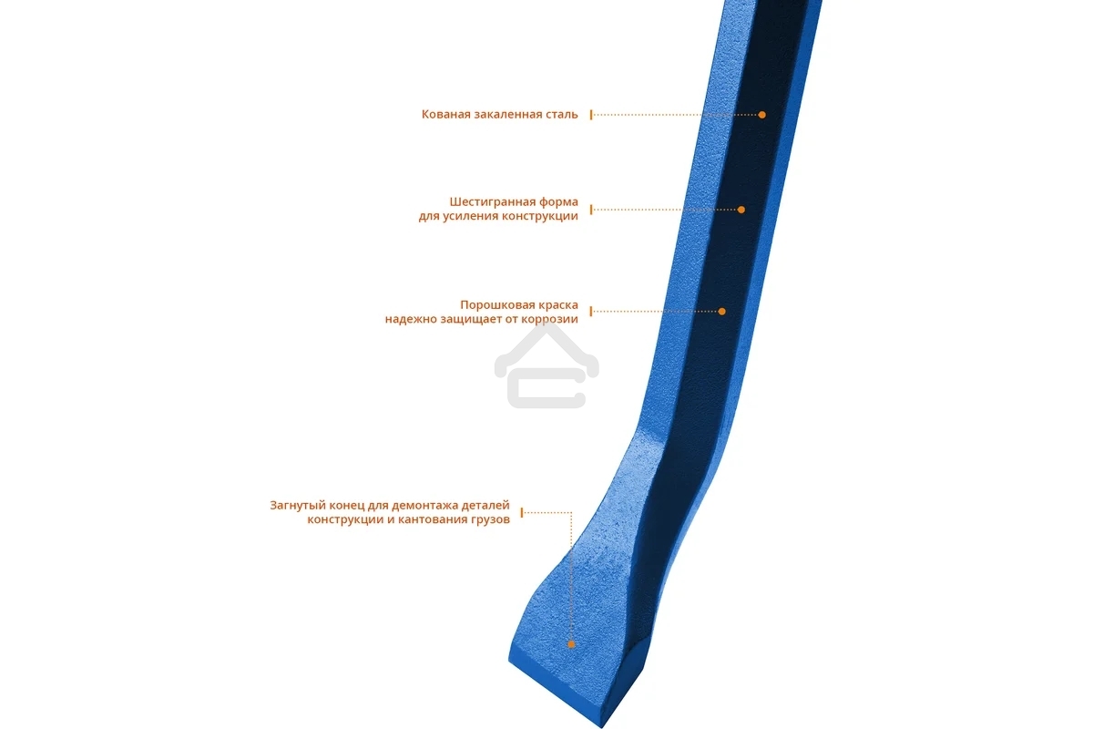 Монтировка-лом Зубр ТИТАН 1200 мм шестигранная 21803-120_z01