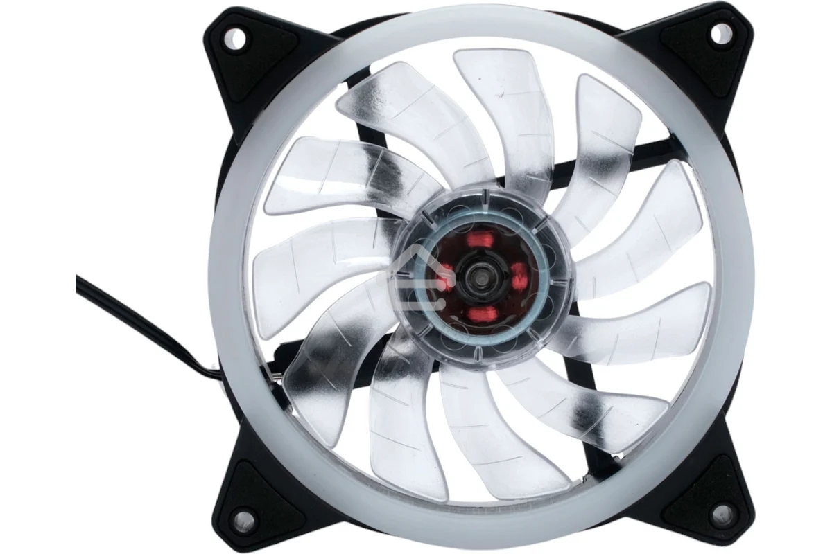 Вентилятор для корпуса Gembird D12025S12L-W черный, 120 мм, 1200 об/мин, 20.5 дБ, 3 pin