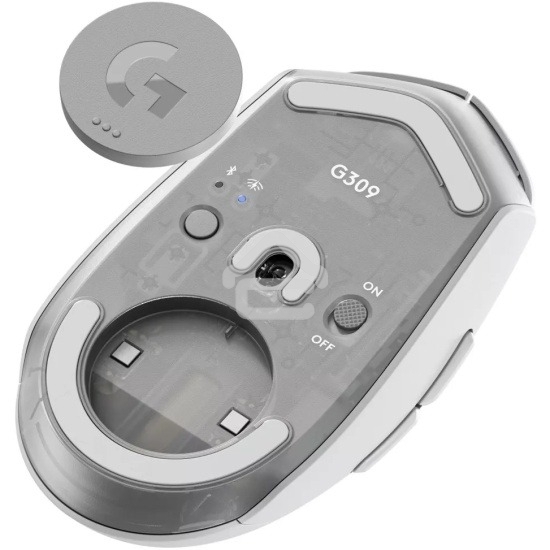 Мышь беспроводная Logitech G309 Lightspeed белый, 25600 dpi, радиоканал, Bluetooth, USB, кнопки - 6