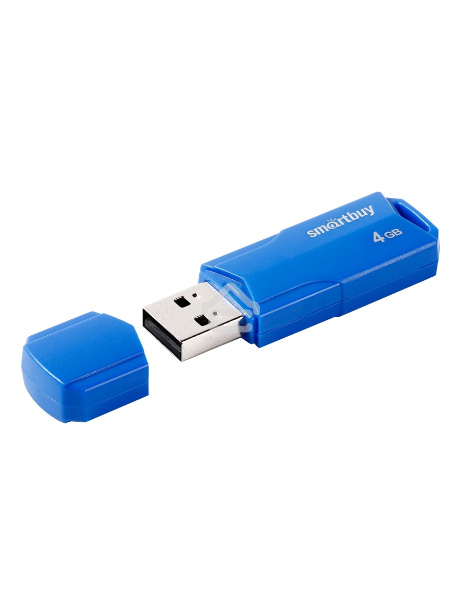 Флеш диск USB SmartBuy 4GB CLUE Blue (SB4GBCLU-BU)