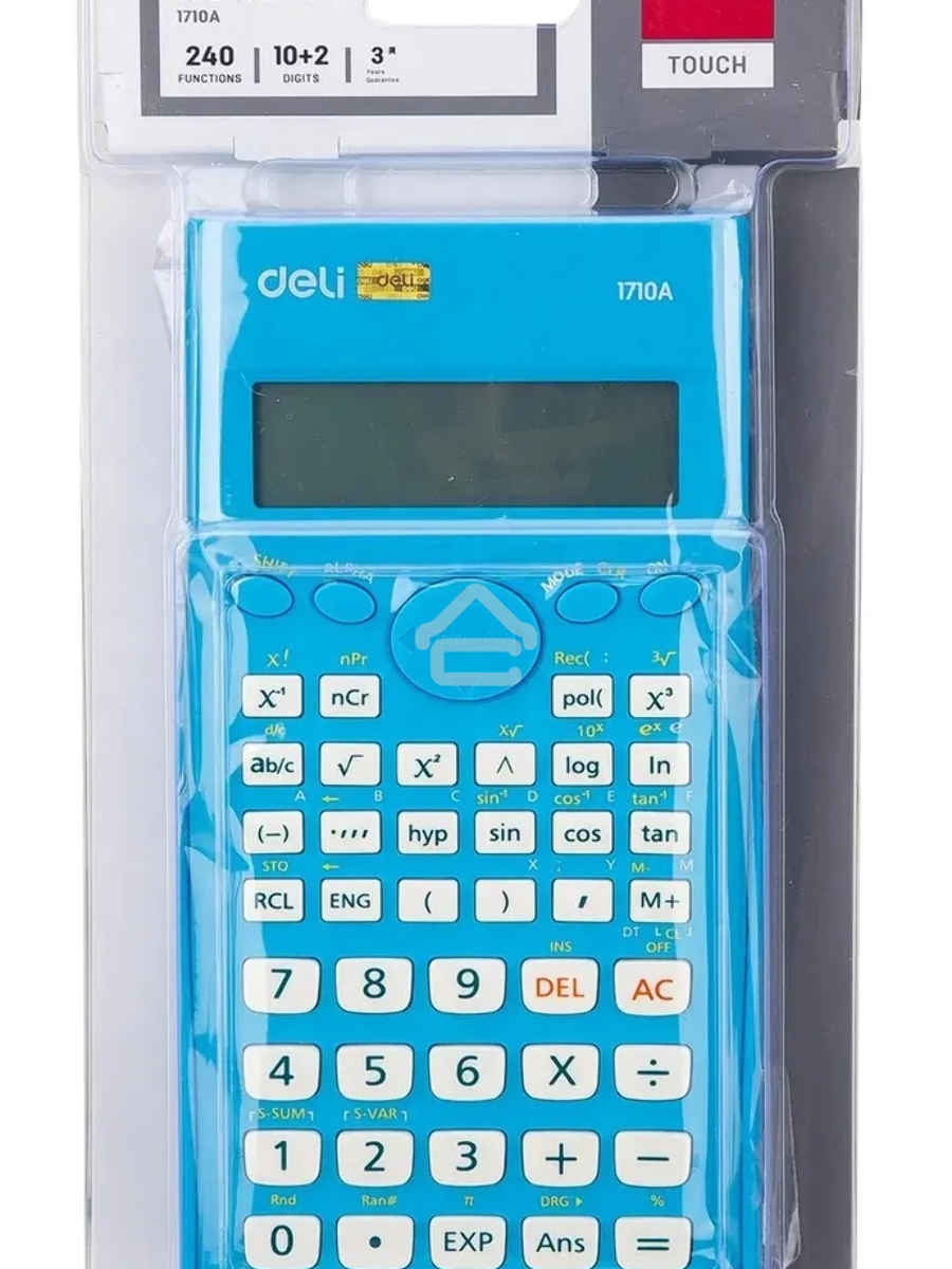 Калькулятор научный Deli E1710A/BLU синий 10+2-разр.