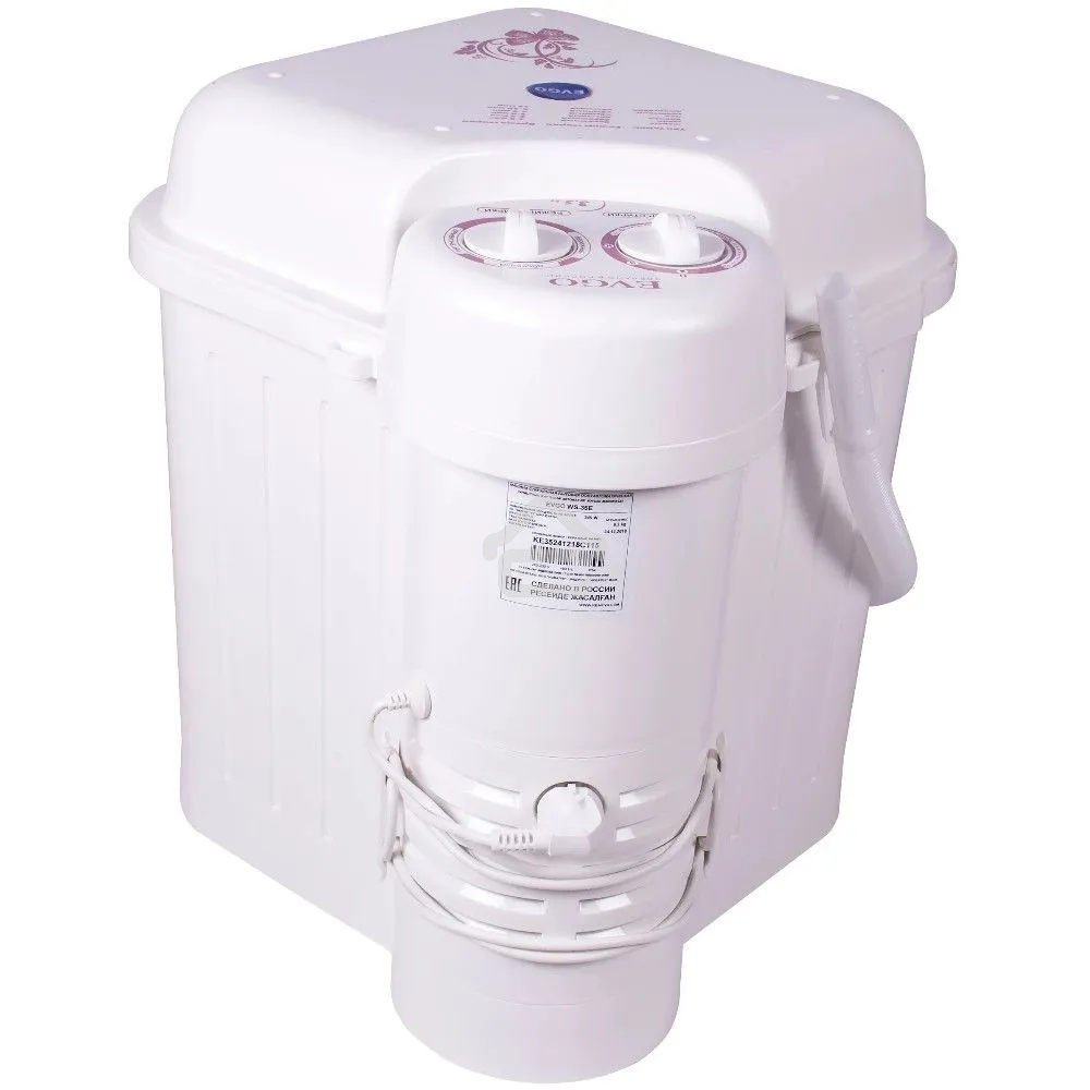 Стиральная машина EVGO WS-35E белый, загрузка вертикальная 3,5 кг, 0 об/мин., класс: А