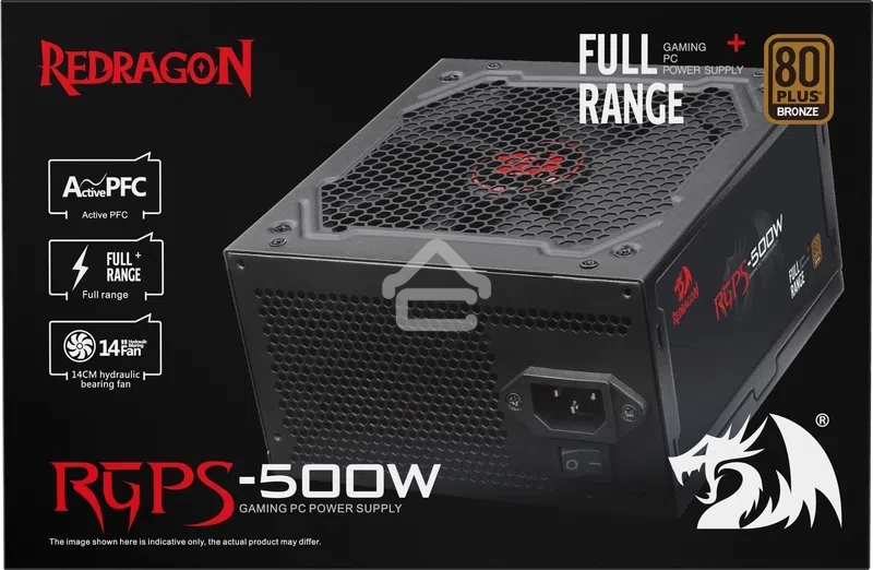 Блок питания для ПК Redragon RGPS-500W 500Вт,80+Bronze