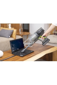 Пылесос вертикальный GREENWORKS GD24SV2 салатовый/черный, питание от аккумулятора, 160 Вт, уборка сухая, пылесборник 0.5 л (работа от АКБ max 45 мин)