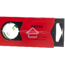 Уровень Matrix алюминиевый магнитный, 1500 мм, фрезерованный, 3 глазка, усиленный