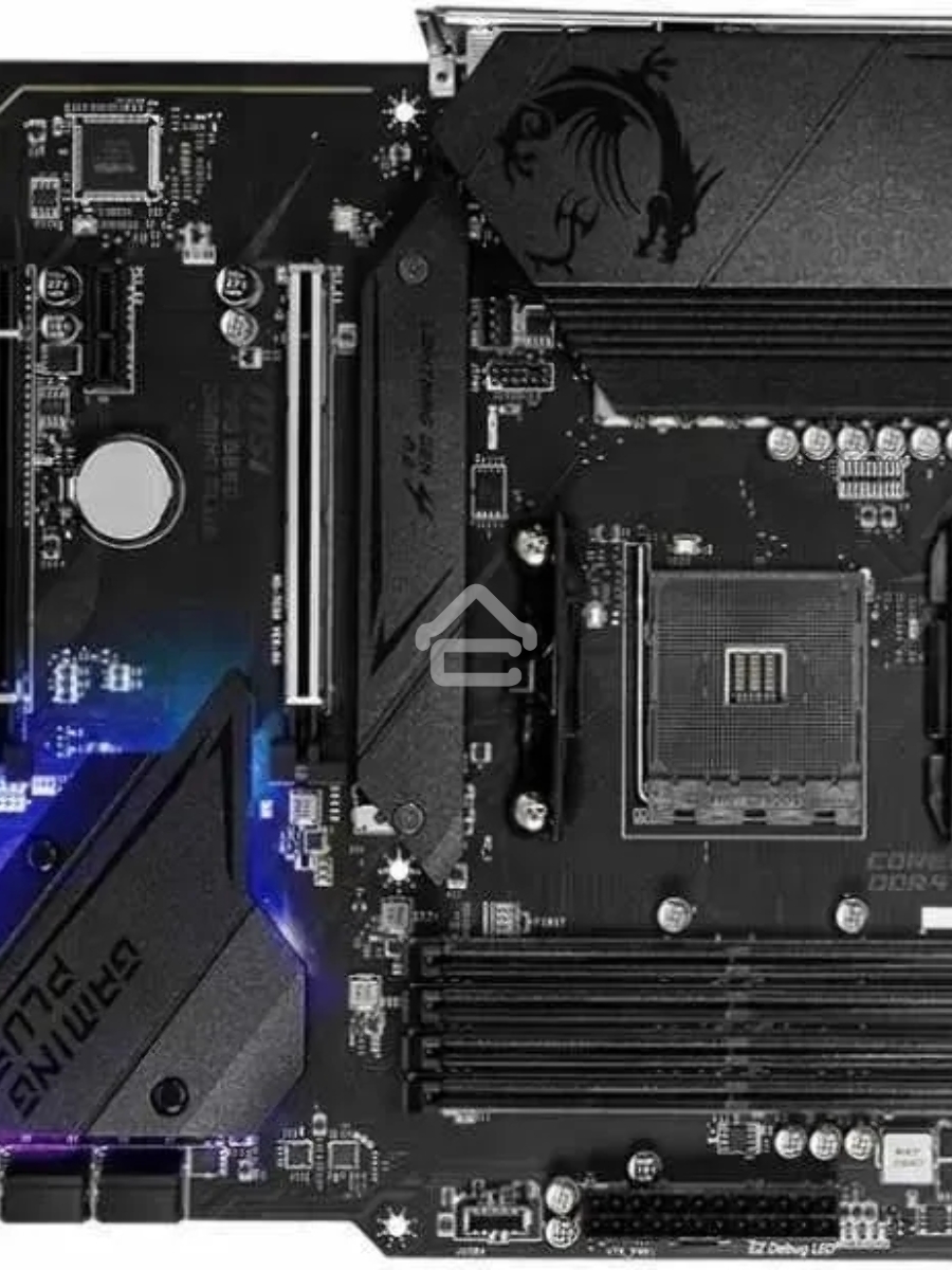 Материнская плата MSI MPG B550 GAMING PLUS, AM4, AMD B550, 4xDDR4, 6xSATA, 2xM.2, 1xPCI-E 4.0 x16, 1xPCI-E 3.0 x4, 2xPCI-E x1, 1xHDMI, 1xDP, 1x 1Gb LAN, 4xUSB-A 2.0, 2xUSB-A 3.2 Gen 1, 1xUSB-A 3.2 Gen 2, 1xUSB-C 3.2 Gen 2, 5x3.5 мм, 7.1, ATX