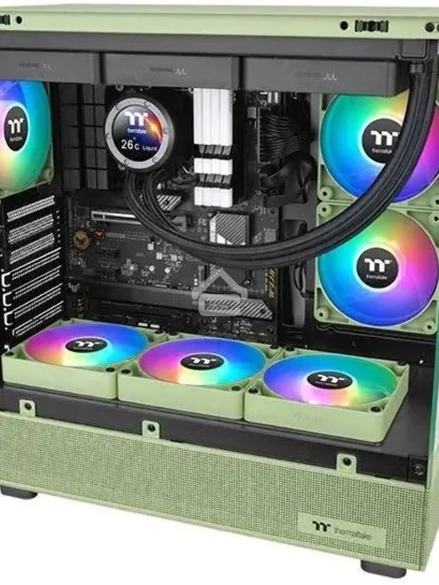 Комплект вентиляторов для корпуса Thermaltake CT120 Reverse ARGB (2 шт.) зеленый, 120 мм, 2000 об/мин, 31.2 дБ, 4 pin