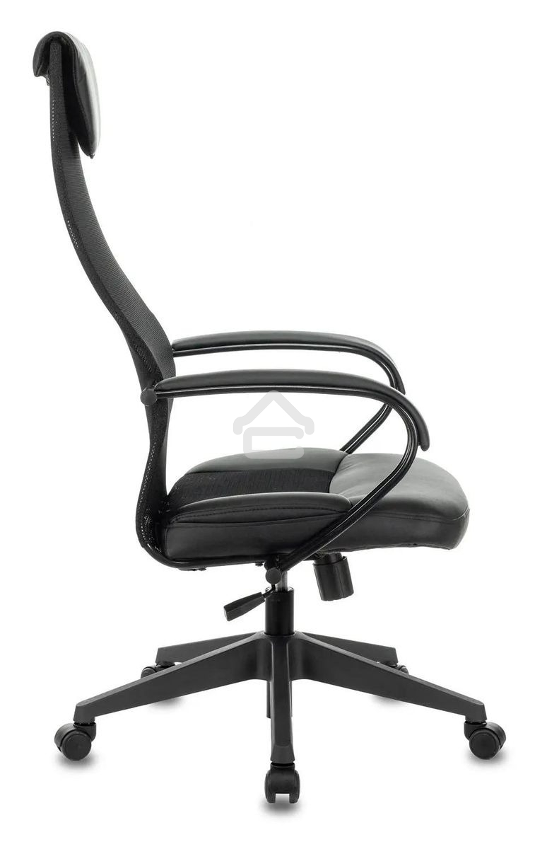 Кресло руководителя Бюрократ CH-608/BLACK TW-01 TW-11 черный, спинка сетка, искусст.кожа/ткань
