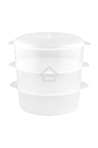 Пароварка Centek CT-1457  <9л>  800Вт, стальной корпус, таймер 60 мин, 3 контейнера