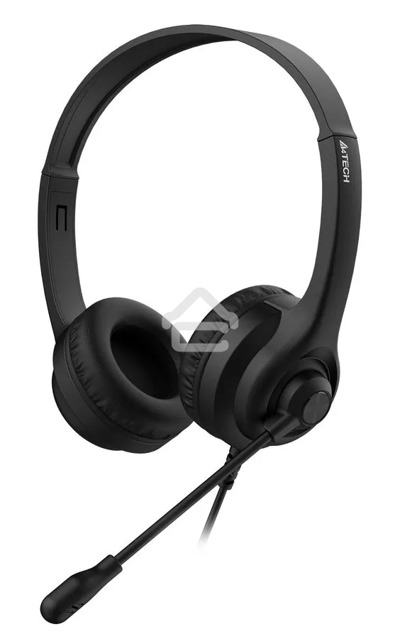 Наушники с микрофоном A4Tech HU-8 черный 2м накладные USB оголовье