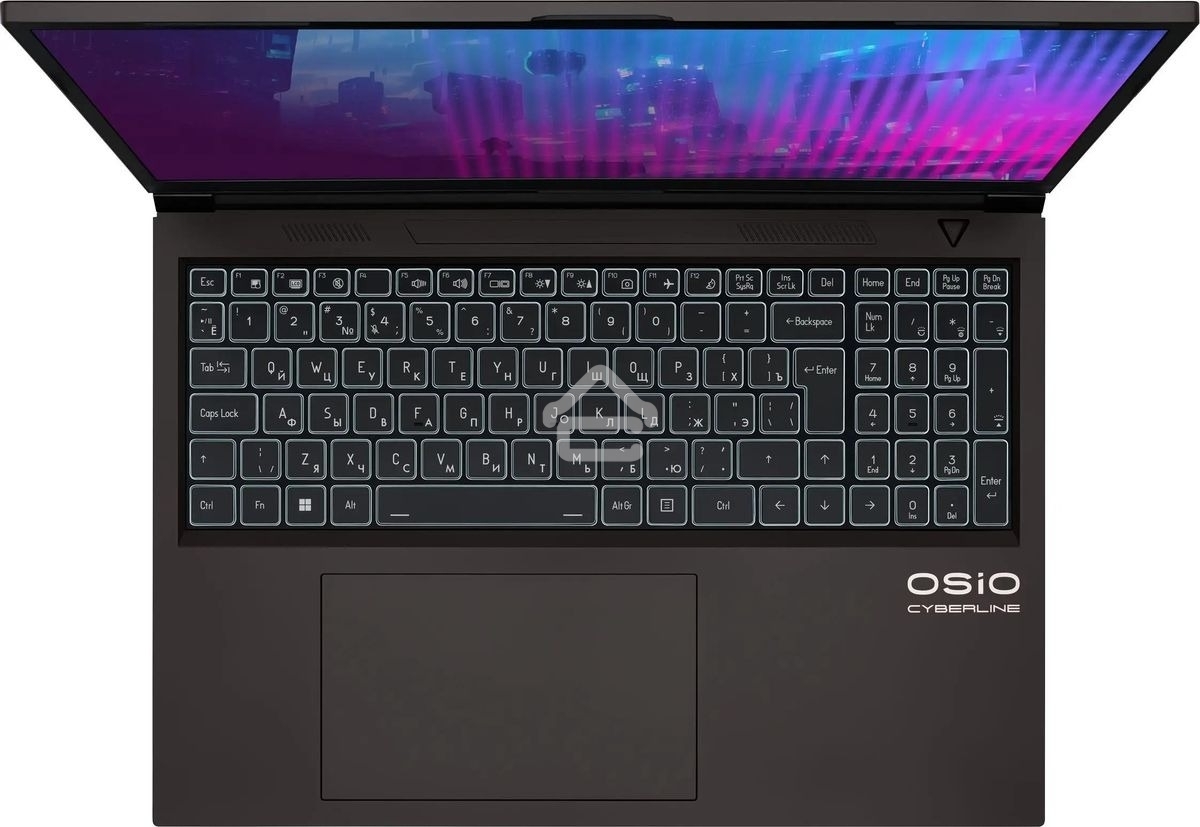 Ноутбук Osio CyberLine C160i-004 коричневый Core i7 12650H 16Gb SSD512Gb NVIDIA GeForce RTX4060 8Gb 16