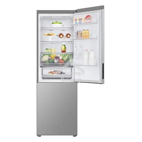 Холодильник LG GC-B459ANMW серебристый двухкамерный 234/110л морозилка снизу, No Frost