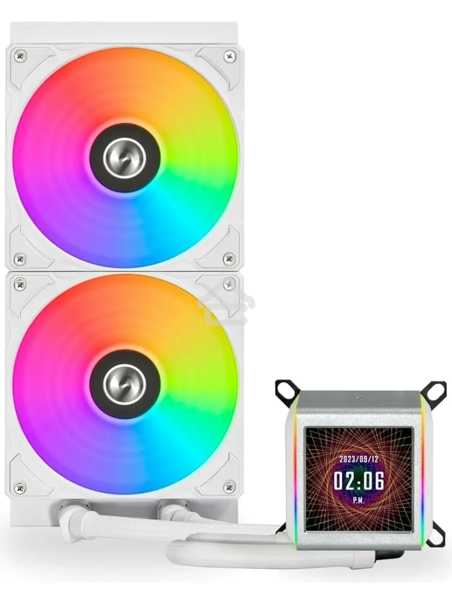 Кулер для процессора Lian Li Galahad II LCD 280 белый 140мм алюминий+медь 2450rpm 26.7db 4-pin