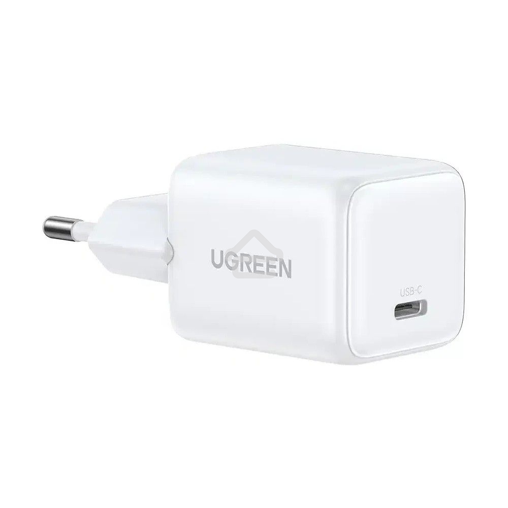 Сетевое зарядное устройство UGREEN X513 (65013) 30W USB-C GaN Fast Charger с кабелем USB-C-USB-C. Длина: 1м. белый