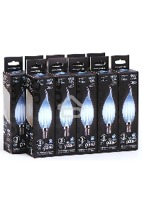 Лампа светодиодная Gauss Filament 9Вт цок.:E14 свеча 220B св.свеч.бел.нейт. CF35 (упак.:10шт) (104801209)