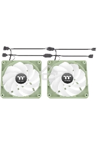 Комплект вентиляторов для корпуса Thermaltake CT120 Reverse ARGB (2 шт.) зеленый, 120 мм, 2000 об/мин, 31.2 дБ, 4 pin