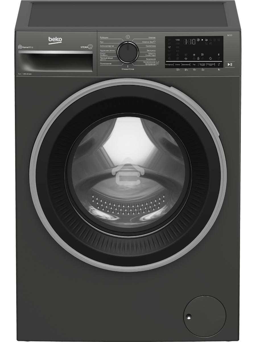 Стиральная машина Beko B3WFR572AB темно-серый, загрузка фронтальная 7 кг, 1200 об/мин., класс: А