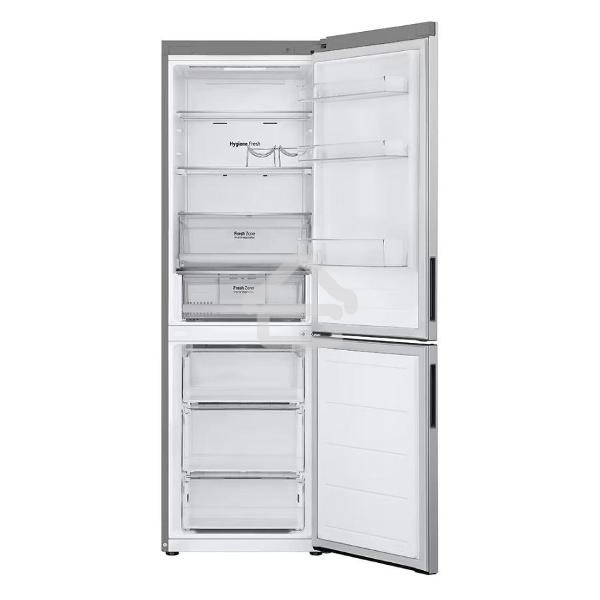 Холодильник LG GC-B459ANMW серебристый двухкамерный 234/110л морозилка снизу, No Frost