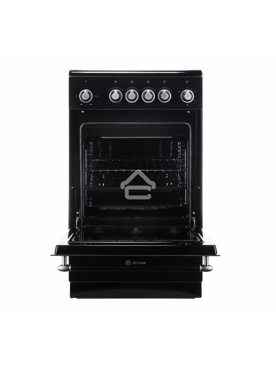 Плита электрическая De Luxe 506004.23ЭС-151 черный, конфорок 4 шт, духовка 60 л, 60 см x 87 см x 60 см