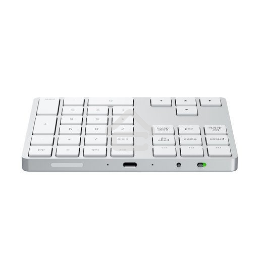 Беспроводной блок клавиатуры Satechi Aluminum Extended Keypad. Цвет серебряный. Satechi Aluminum Extended Keypad - Silver