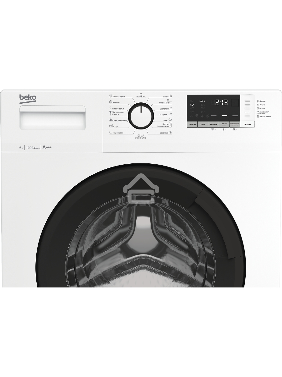 Стиральная машина Beko WRE6512ZAW (R)  белый, загрузка фронтальная 6 кг, 1000 об/мин., класс: А