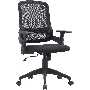 Кресло компьютерное Cactus CS-MC313-BK черный, сетка/ткань