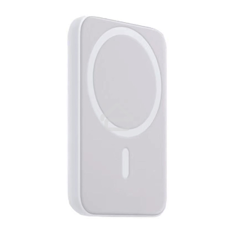 Портативное беспроводное зарядное устройство Power Bank (аккумуляторная батарея) 5000 mAh, MagSafe, белый Rexant