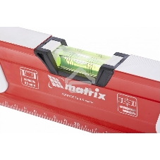 Уровень Matrix алюминиевый, магнит фрезеров 3 глазка 2 комп, рукоятки, 1200 мм