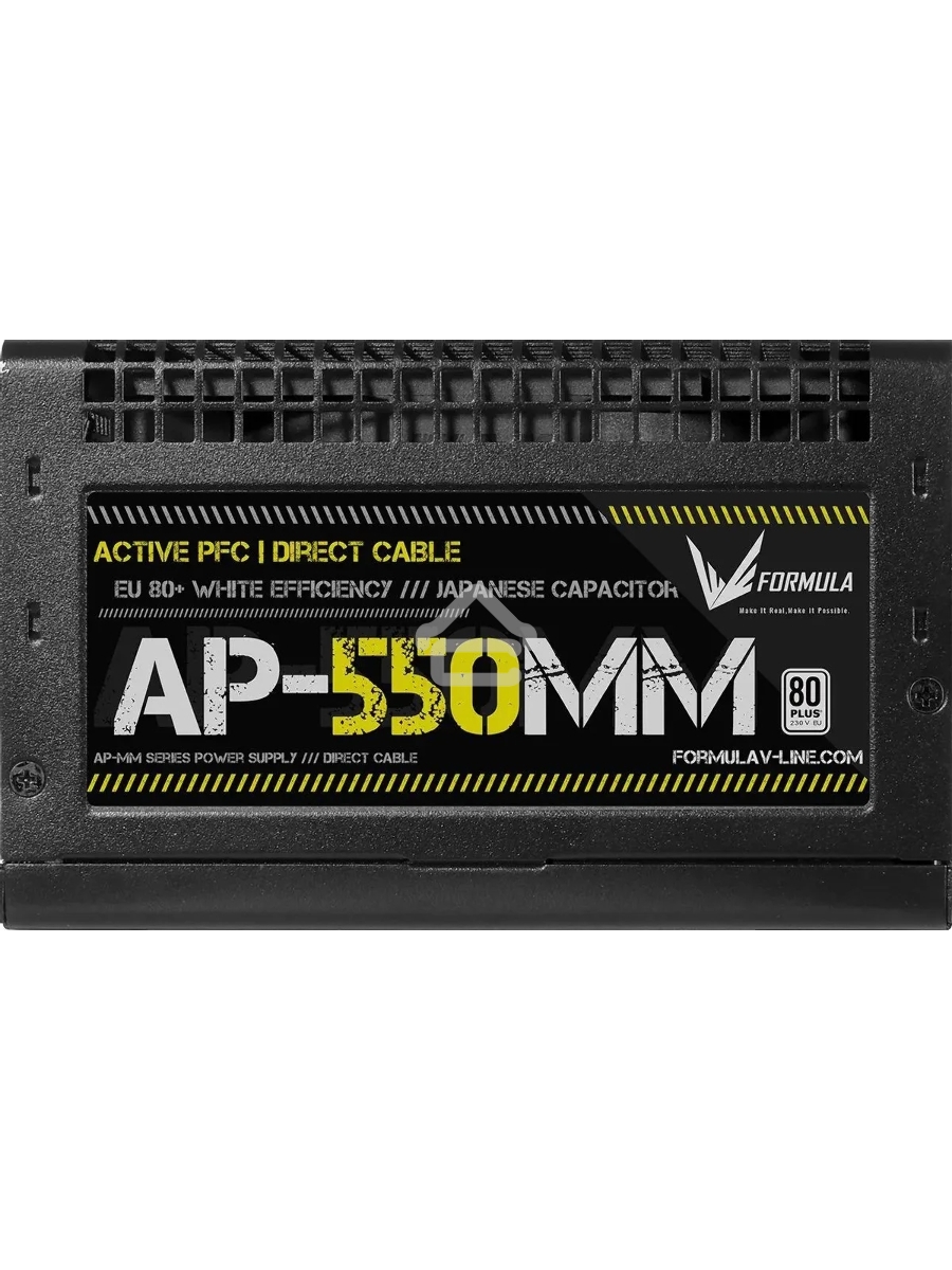 Блок питания Aerocool / Formula ATX 550W AP-550ММ 80 PLUS WHITE (20+4pin) APFC 120mm fan 6xSATA RTL