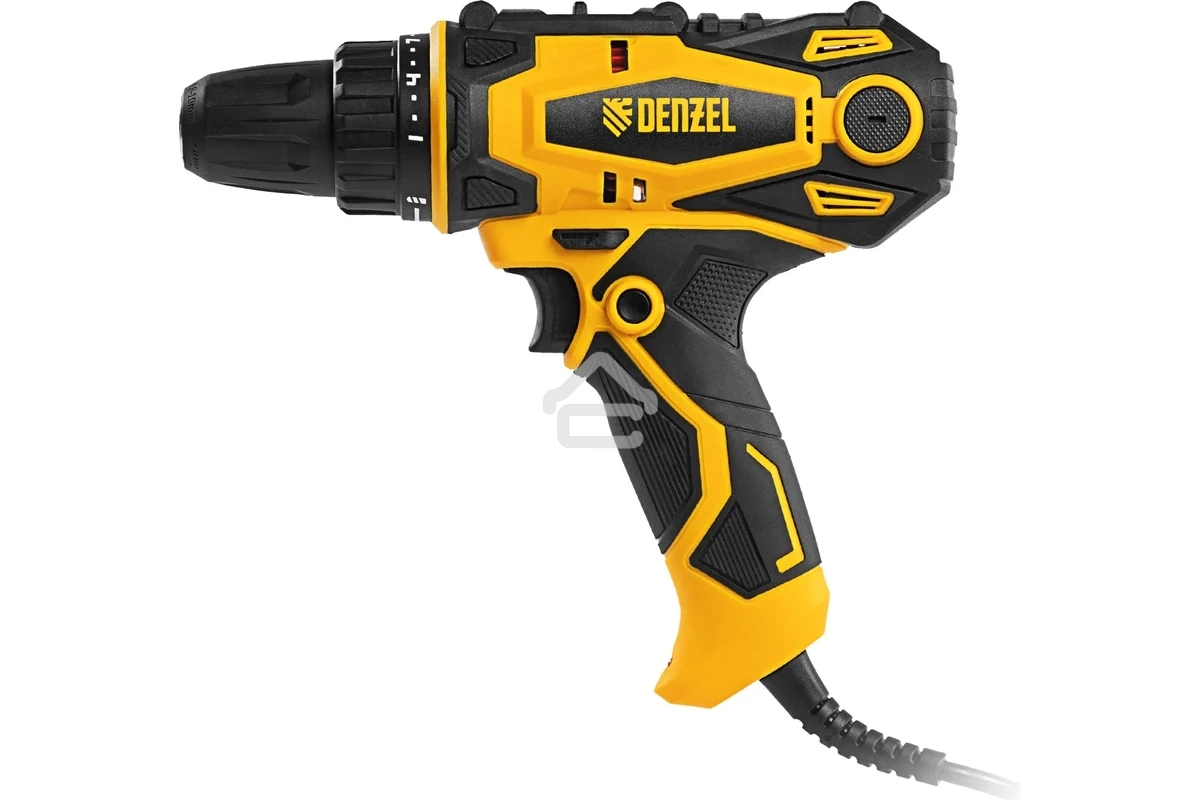 Дрель-шуруповерт Denzel SD-300-10, Сетевая, 300Вт