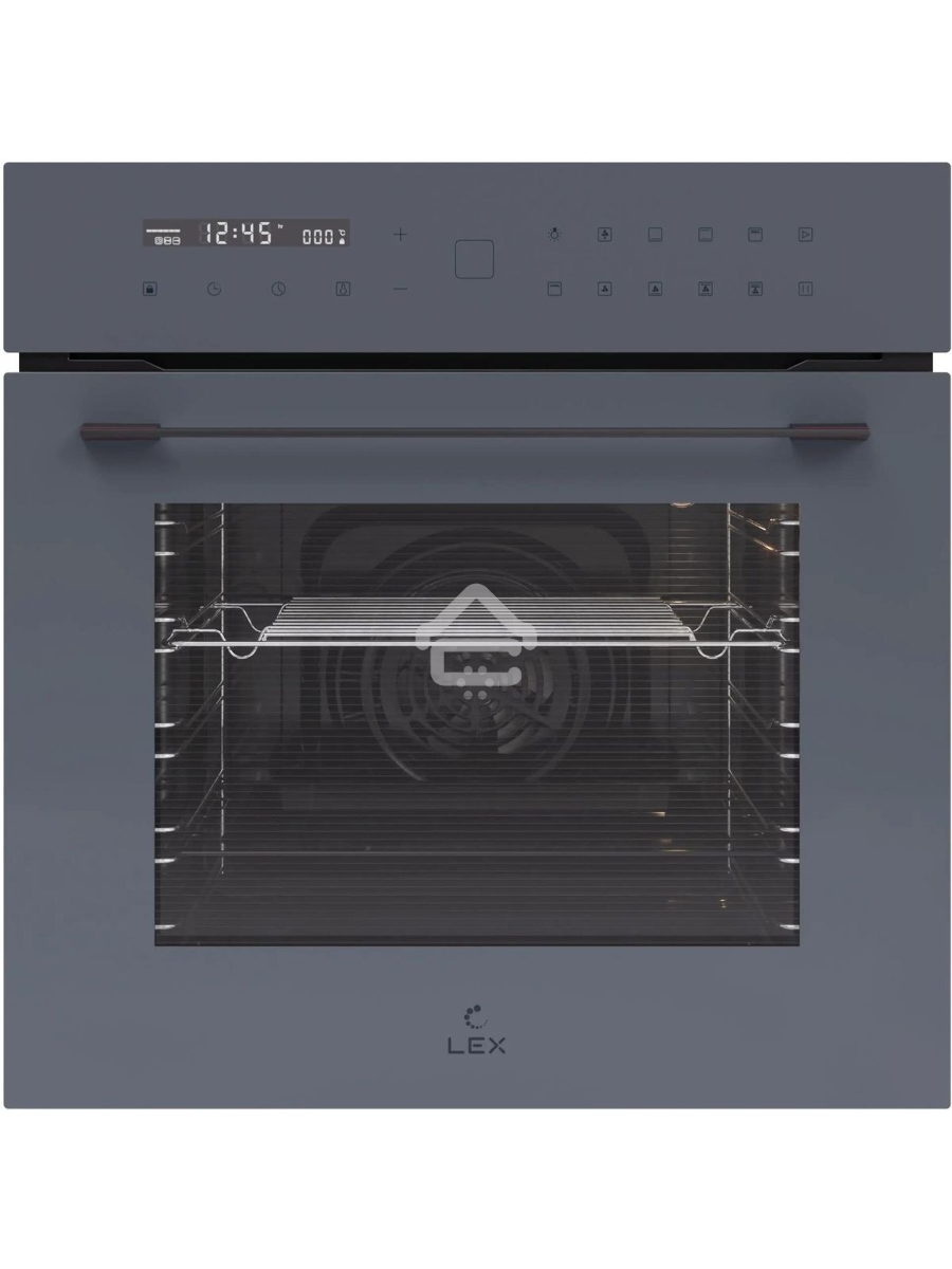 Электрический духовой шкаф LEX EDS 101 GR, встраиваемый, серый