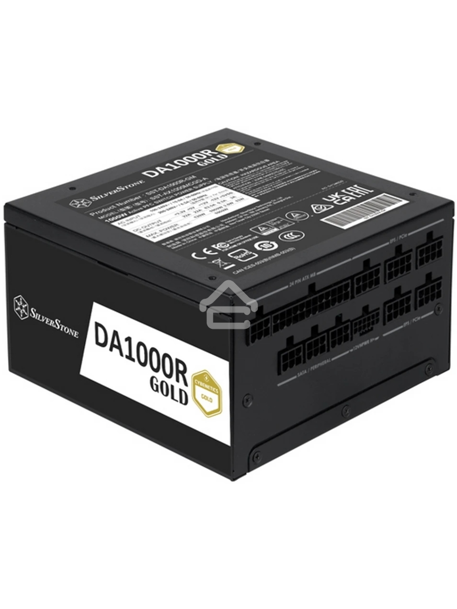 Блок питания Silverstone SST-DA1000R-GM, 1000Вт, 80 PLUS Gold, 135мм, модульный, черный
