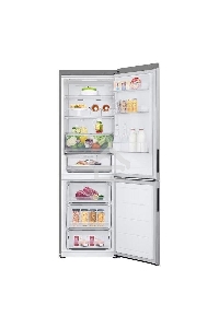 Холодильник LG GC-B459ANMW серебристый двухкамерный 234/110л морозилка снизу